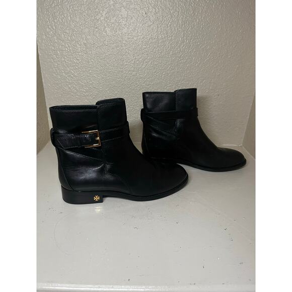 Tory Burch Brooke Leather Bootie size 8.5-worn once-no callouts-excellent cond - Picture 6 of 6